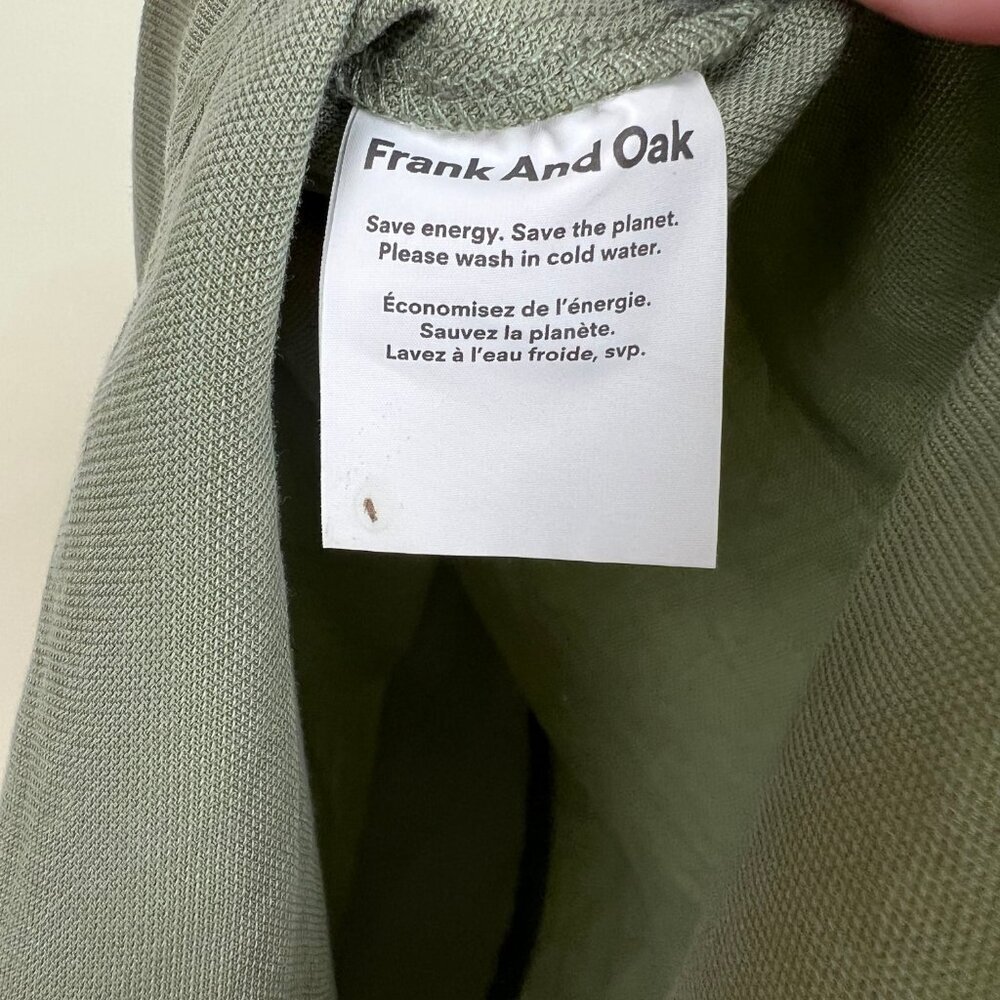 Frank & Oak Textured Camp Collar Midi Shirt Dress Button Down Up Front Casual XL - Picture 10 of 14